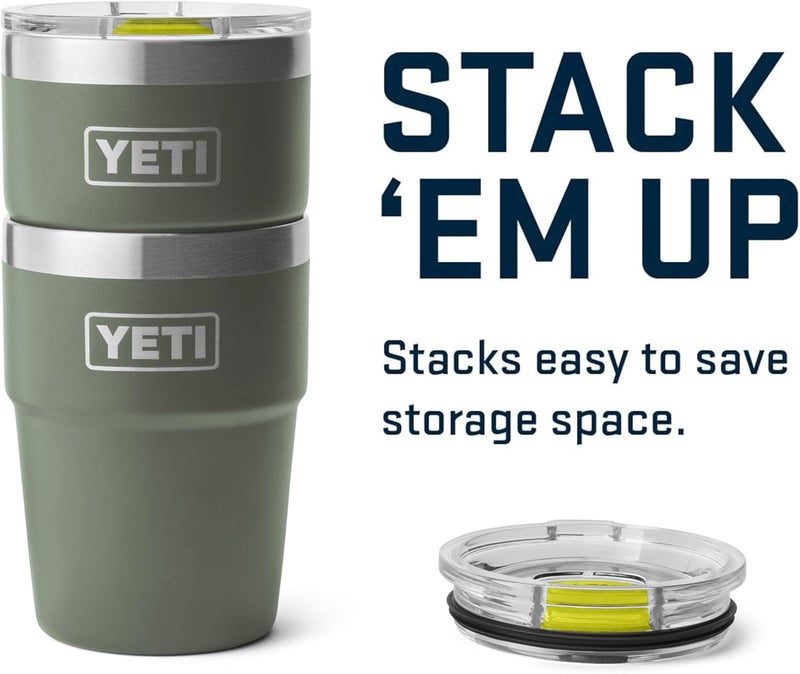 YETI Rambler 16 oz Stackable Tumbler, Vacuum Insulated, Stainless Steel with MagSlider Lid | Stackable, Vacuum Insulated, MagSlider Lid, Stackable, Vacuum Insulated, MagSlider Lid - Image 5